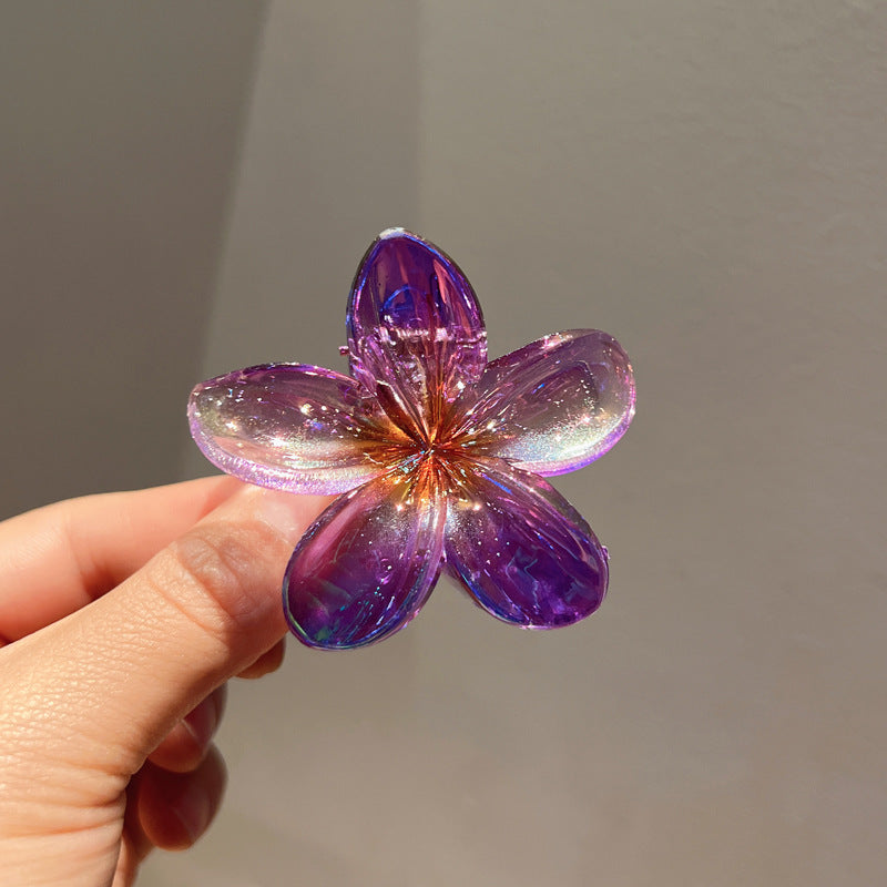 Plating Color Transparent Egg Bauhinia Barrettes Women's Brand: aeac