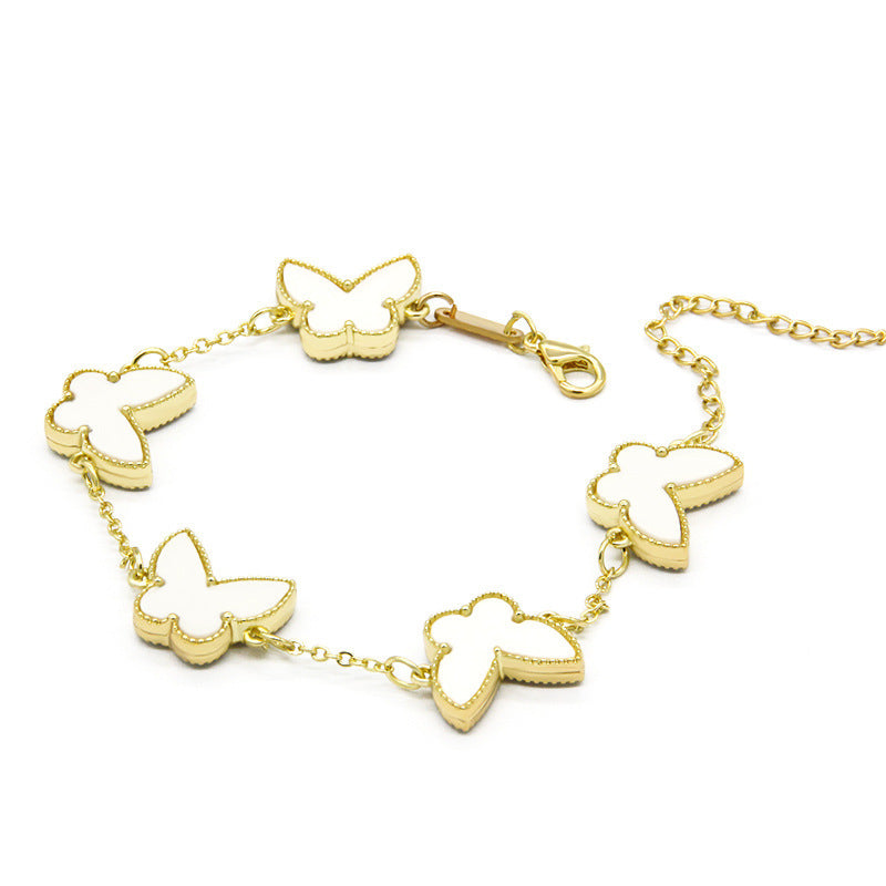Double Sided Butterfly Heart Bracelet – Fashion Jewelry Brand: aeac