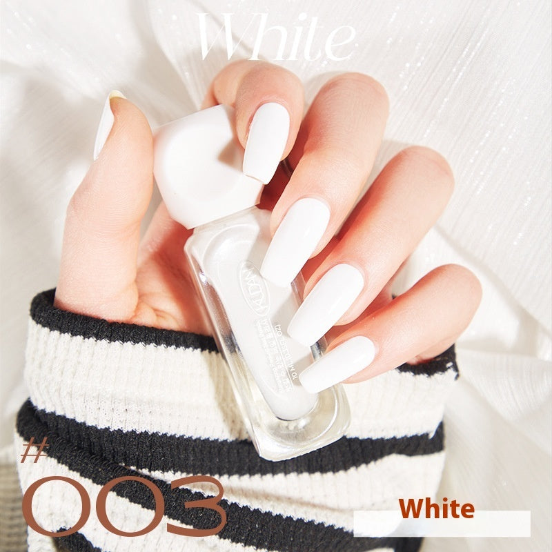 Water-based Nail Polish Peelable Quick-drying Baking-free Long-lasting Summer Macaron Popular Color Brand: aeac