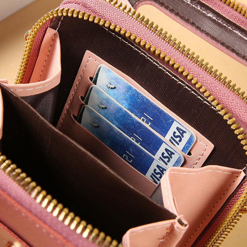 Women's Crossbody Shoulder Bag Transparent Multifunctional Touch Screen Phone Bag Brand: aeac