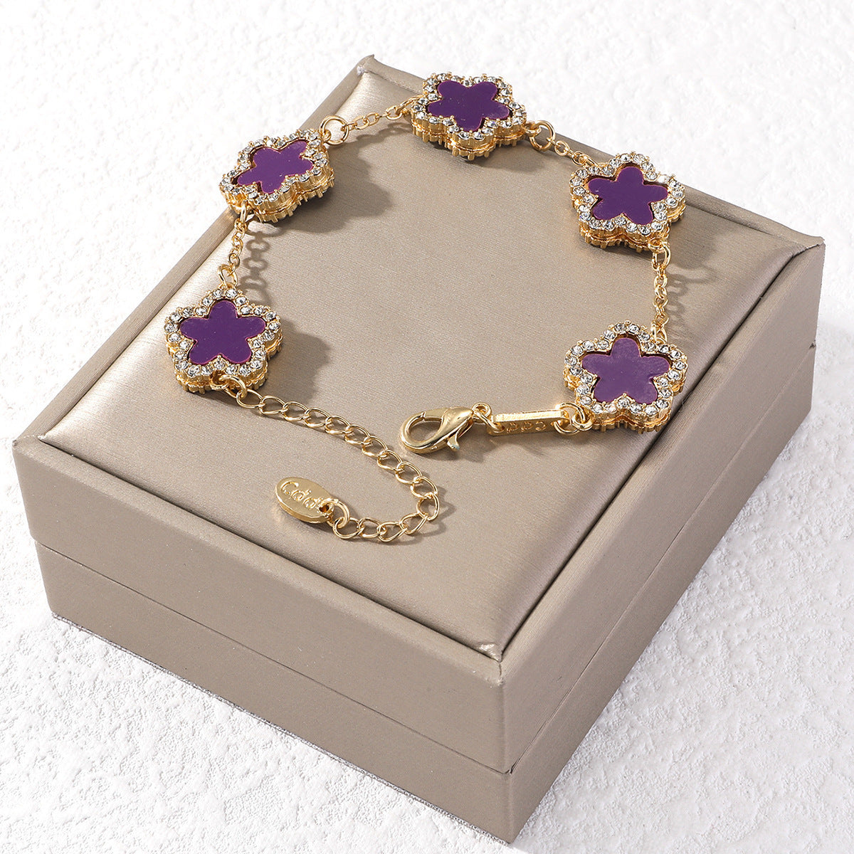 Diamond Star Petal Bracelet – Elegant Fashion Temperament Jewelry for Women Brand: aeac