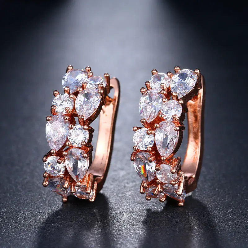 Women's colorful zircon earrings Brand: aeac