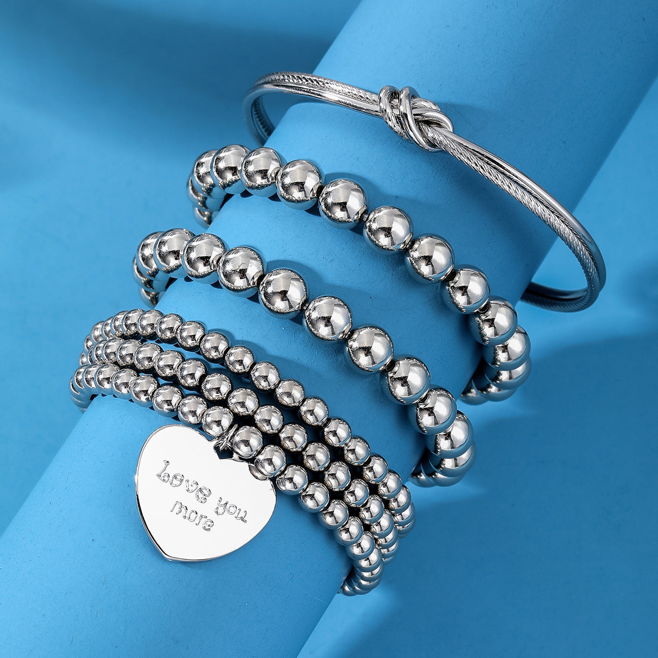 Ball Bracelet 3-piece Set Exaggerated Multi-layer - Saharakart