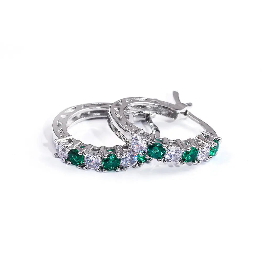 Colorful zircon ear buckles Brand: aeac