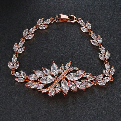 Ice Linghua Zircon Dinner Bracelet Brand: aeac