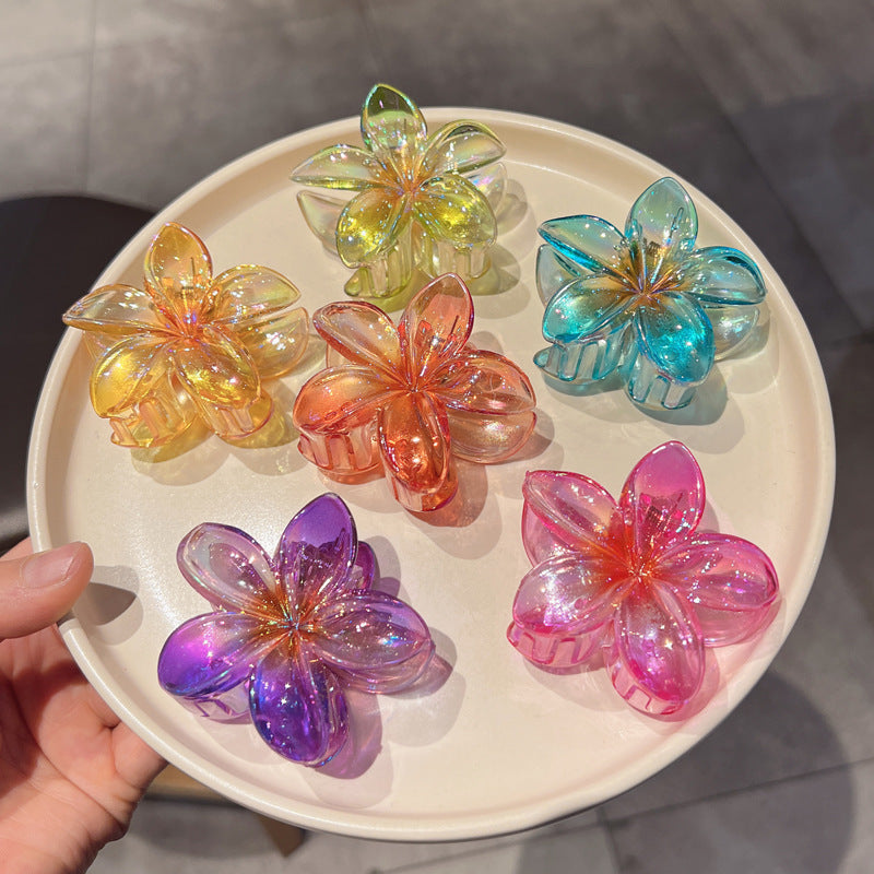 Plating Color Transparent Egg Bauhinia Barrettes Women's Brand: aeac
