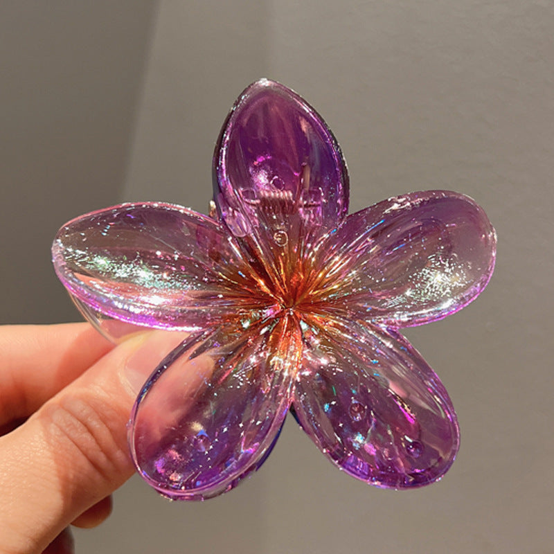 Plating Color Transparent Egg Bauhinia Barrettes Women's Brand: aeac