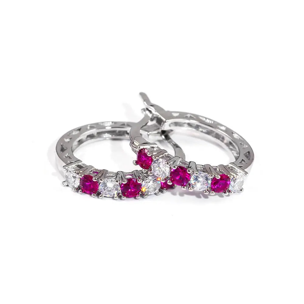 Colorful zircon ear buckles Brand: aeac