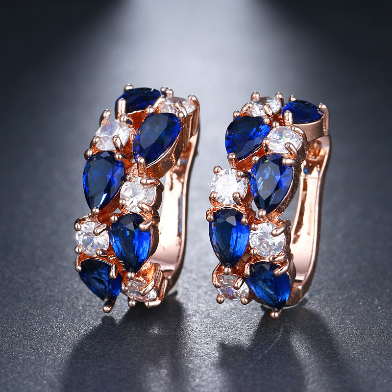 Women's colorful zircon earrings Brand: aeac