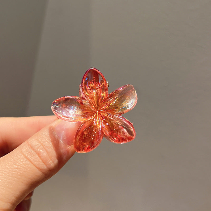 Plating Color Transparent Egg Bauhinia Barrettes Women's Brand: aeac