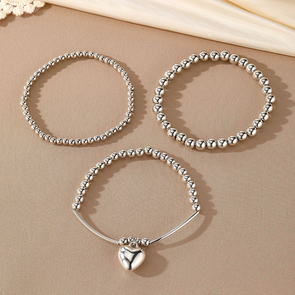 Ball Bracelet 3-piece Set Exaggerated Multi-layer - Saharakart