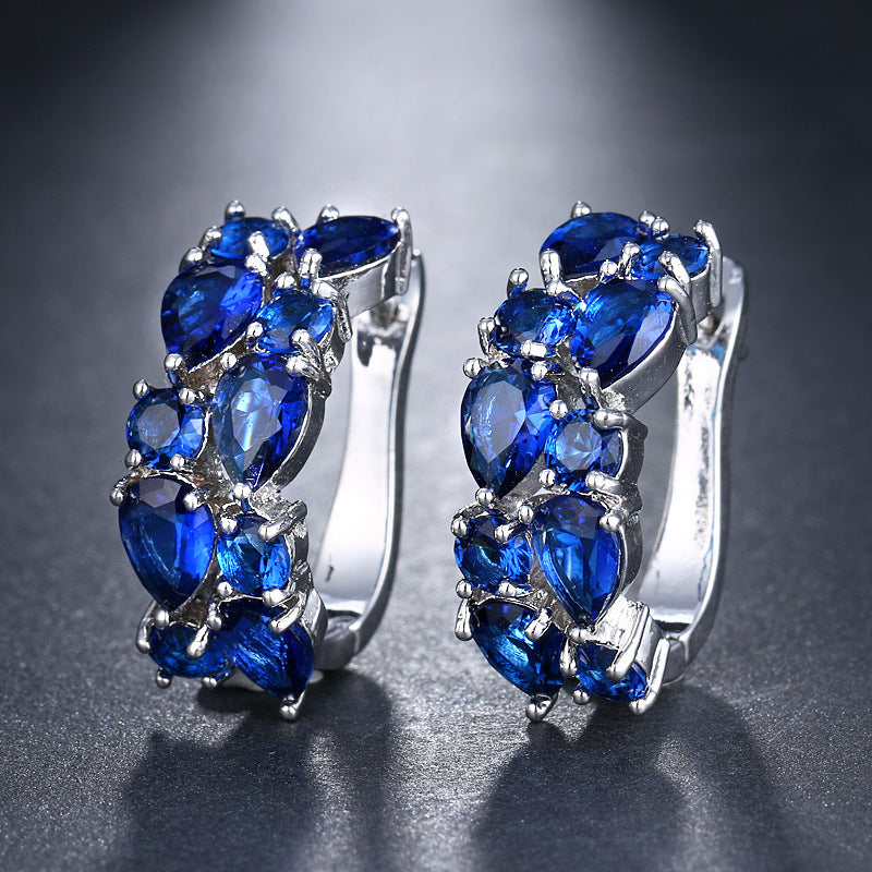 Women's colorful zircon earrings Brand: aeac
