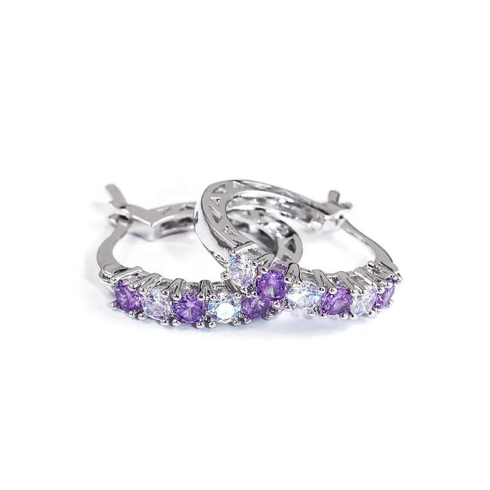 Colorful zircon ear buckles Brand: aeac
