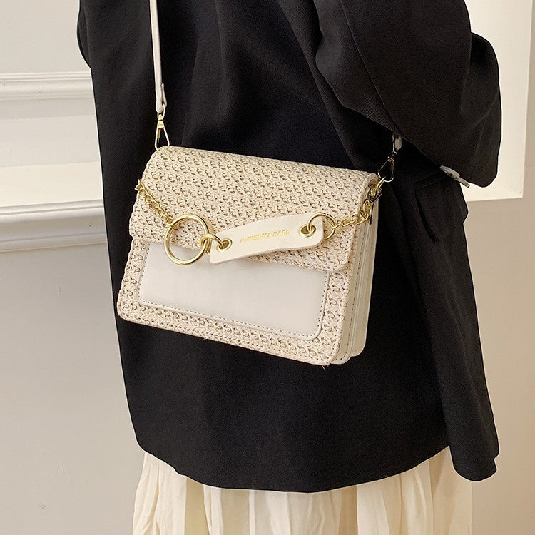New Fashion Single Shoulder Crossbody Women's Braided Small Square Bag Brand: aeac