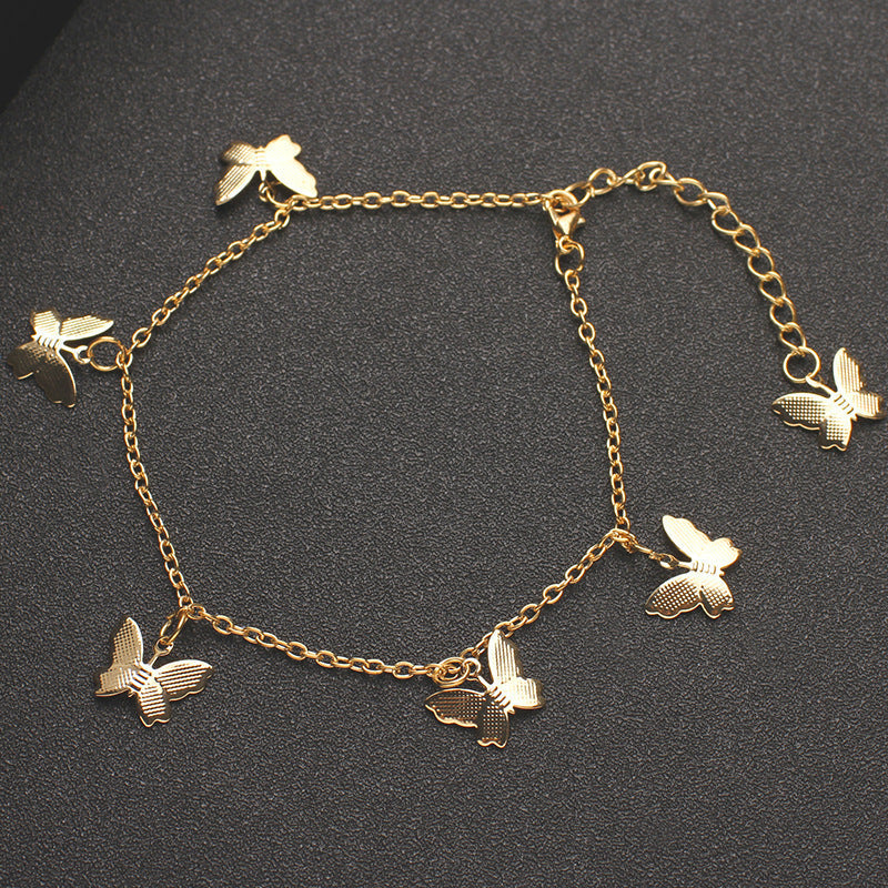 Women's Lightweight Metal Butterfly Anklet Brand: aeac