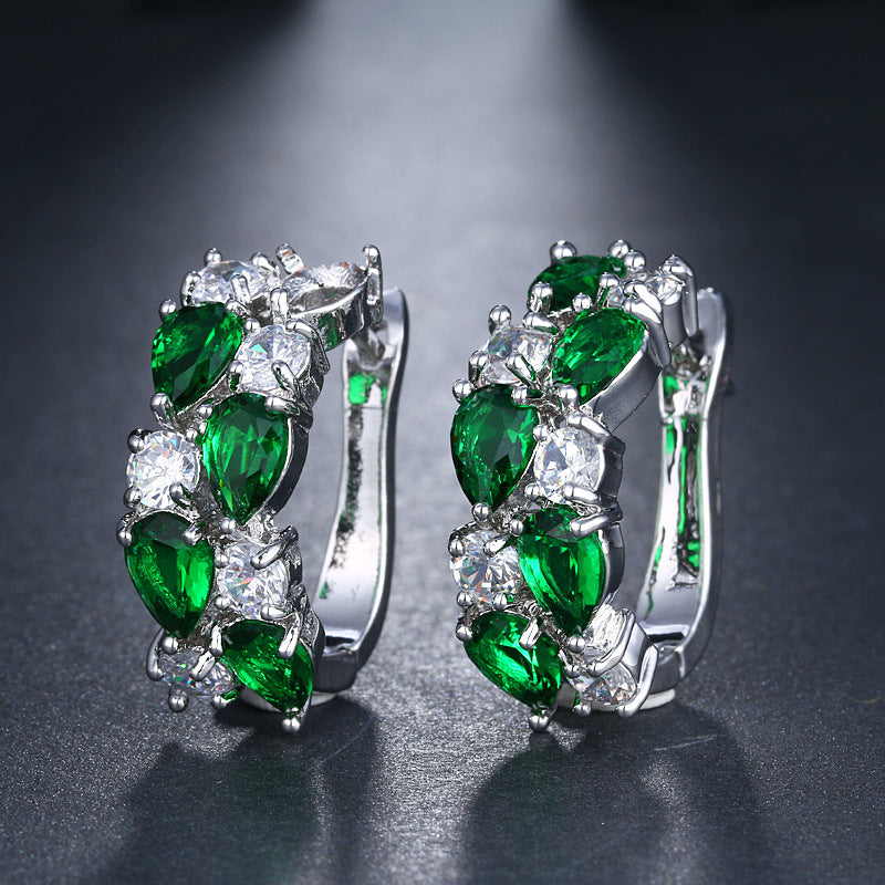Women's colorful zircon earrings Brand: aeac