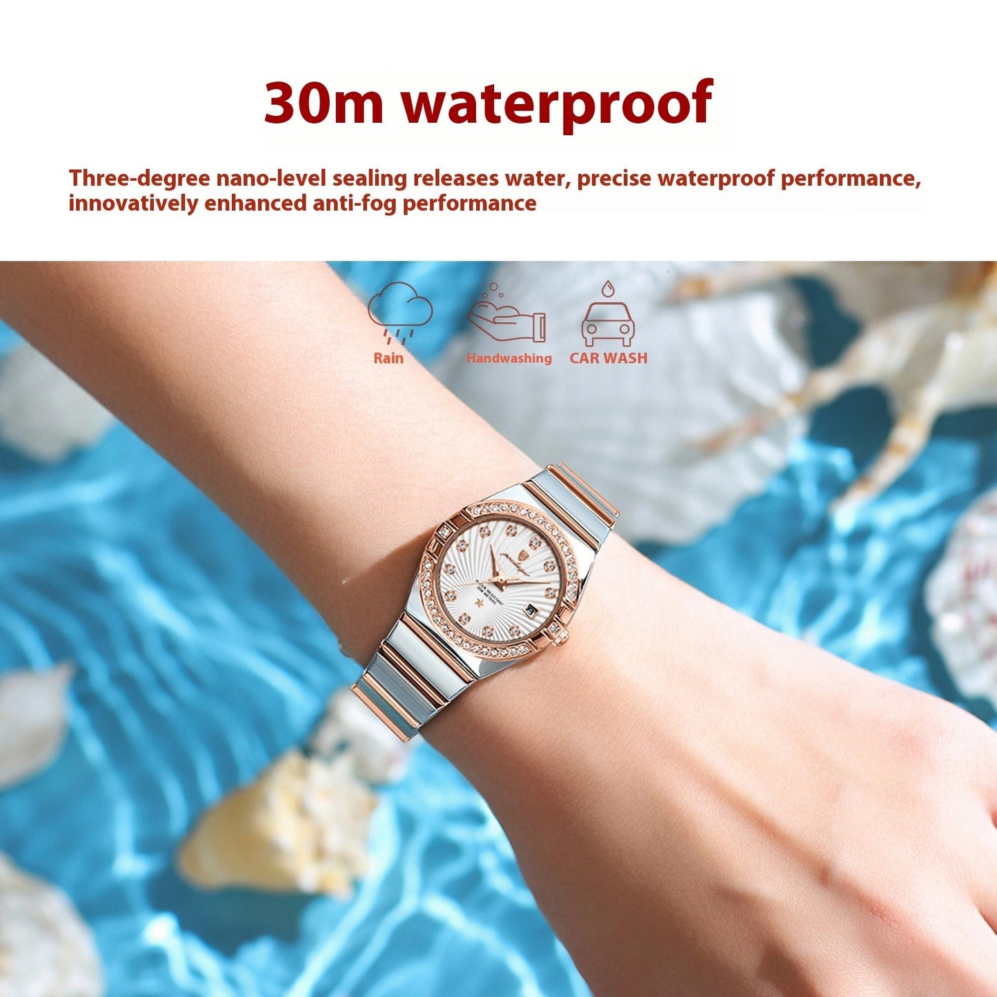 Women's Waterproof Luminous Ultra-thin Watch Brand: aeac
