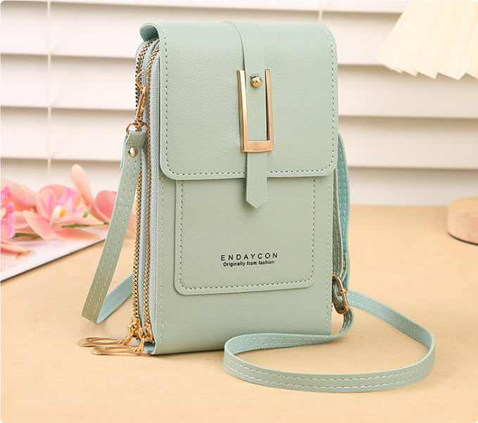Women's Crossbody Shoulder Bag Transparent Multifunctional Touch Screen Phone Bag Brand: aeac