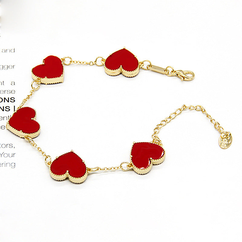 Double Sided Butterfly Heart Bracelet – Fashion Jewelry Brand: aeac