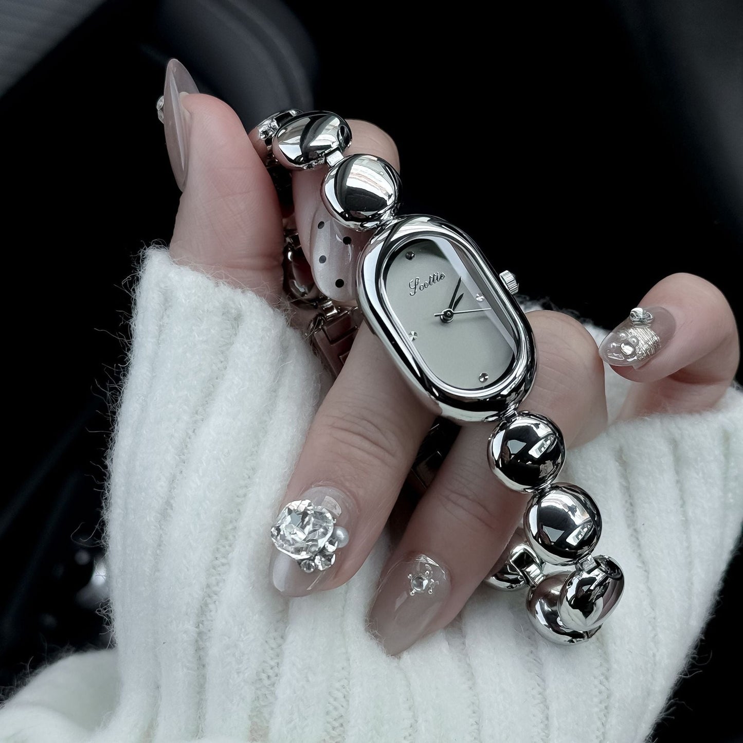 Good-looking Gold Elegant Oval Women's Watch Bracelet Brand: aeac