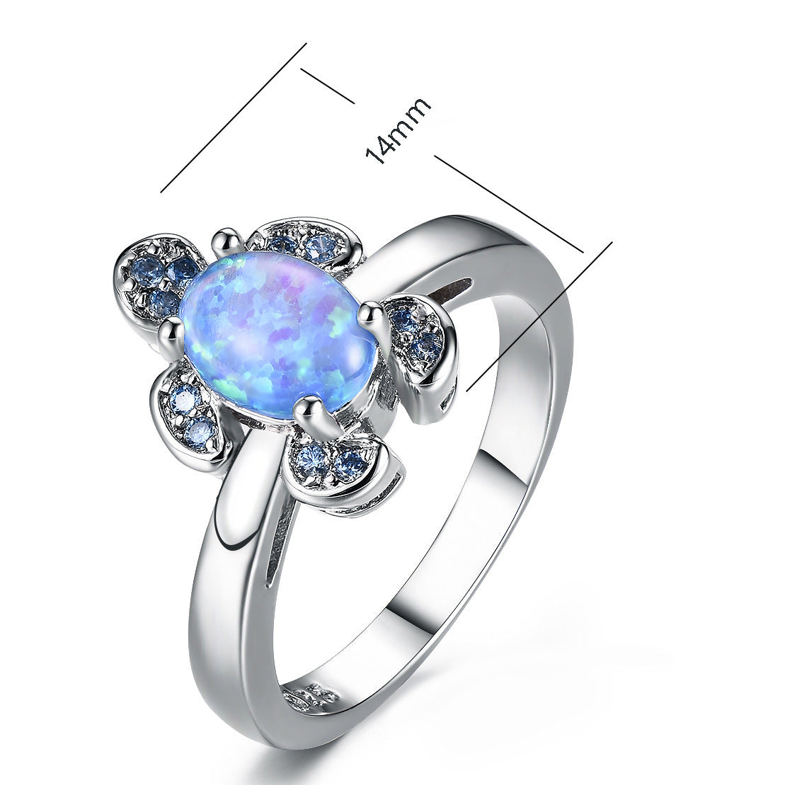 Popular jewelry water blue diamond Turtle Ring Brand: aeac