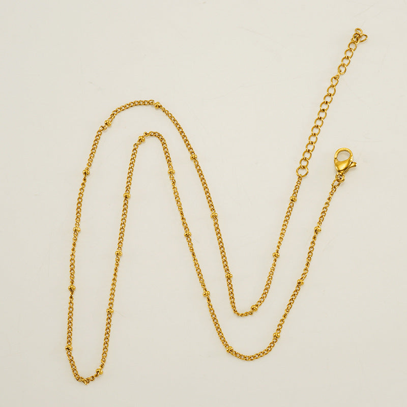 Finished Chain S Chain Clip Bead Necklace Jewelry Necklace Brand: aeac