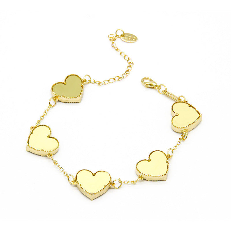 Double Sided Butterfly Heart Bracelet – Fashion Jewelry Brand: aeac