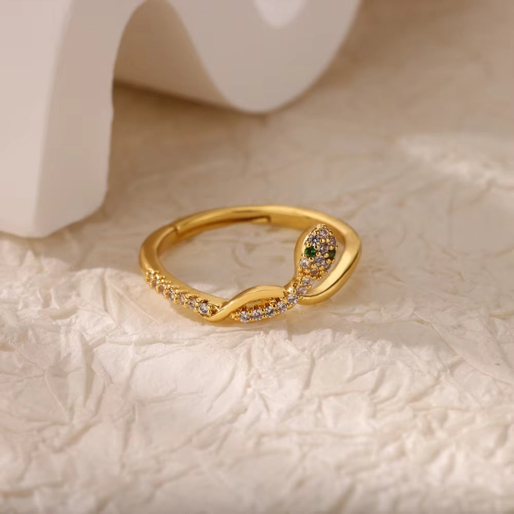 Retro Affordable Luxury Open Purple Zircon Ring Brand: aeac