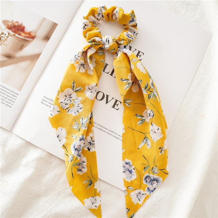 Long Women's Pinched Ponytail Ribbon Headdress Flower Brand: aeac