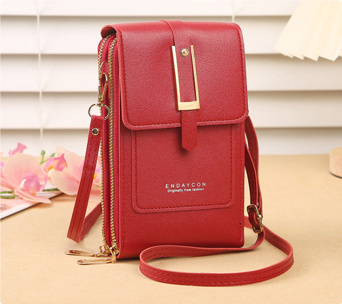 Women's Crossbody Shoulder Bag Transparent Multifunctional Touch Screen Phone Bag Brand: aeac
