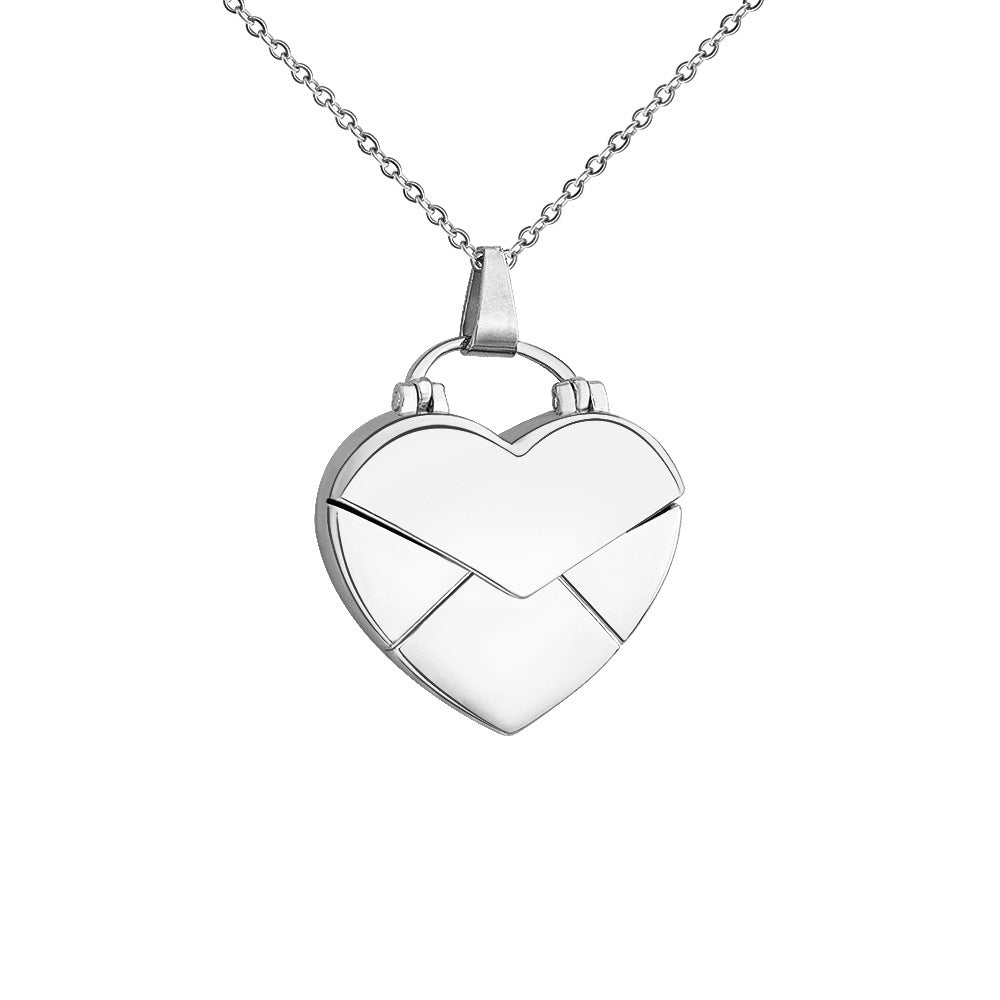 Creative DIY Heart Pendant Love Photo Box Necklace Brand: aeac
