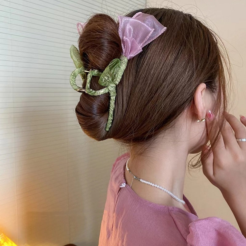 Tulip Flower Hair Clip Korean Style Sweet Back Head Brand: aeac