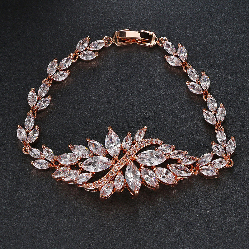 Ice Linghua Zircon Dinner Bracelet Brand: aeac