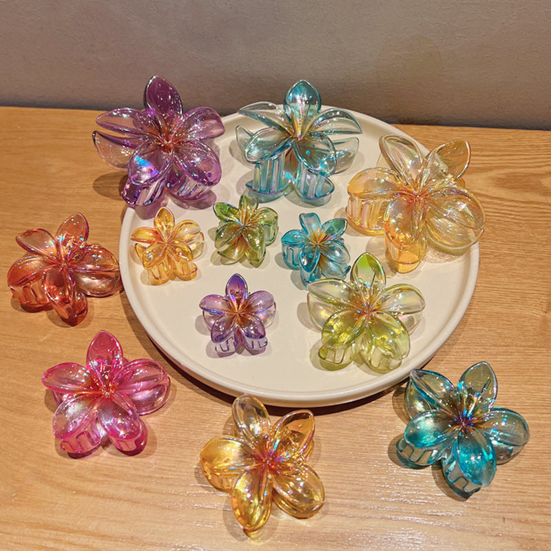 Plating Color Transparent Egg Bauhinia Barrettes Women's Brand: aeac