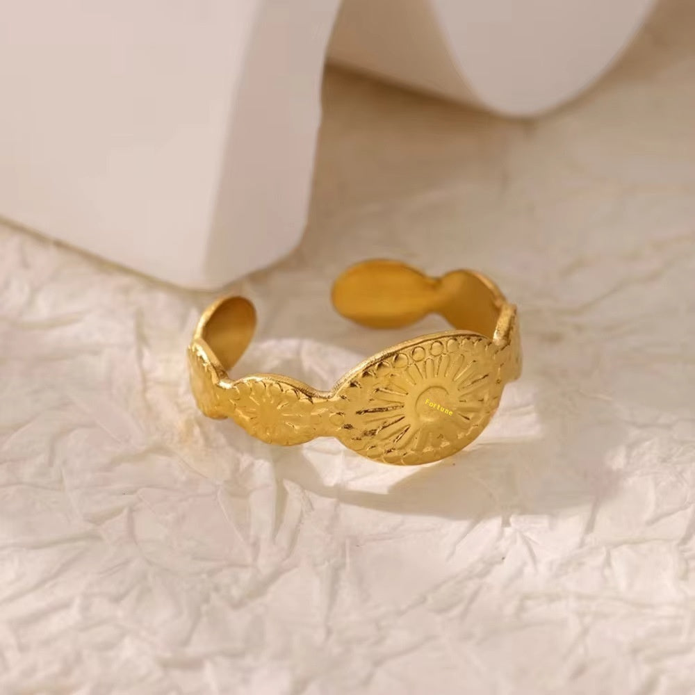 Retro Affordable Luxury Open Purple Zircon Ring Brand: aeac