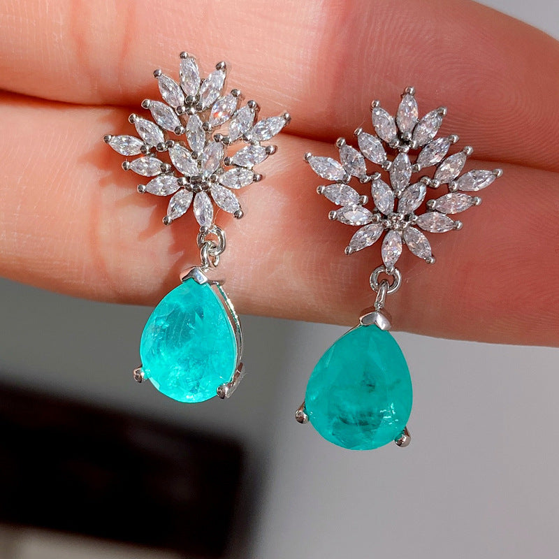 Classic Princess Pendant Stud Earrings Jewelry Set Brand: aeac