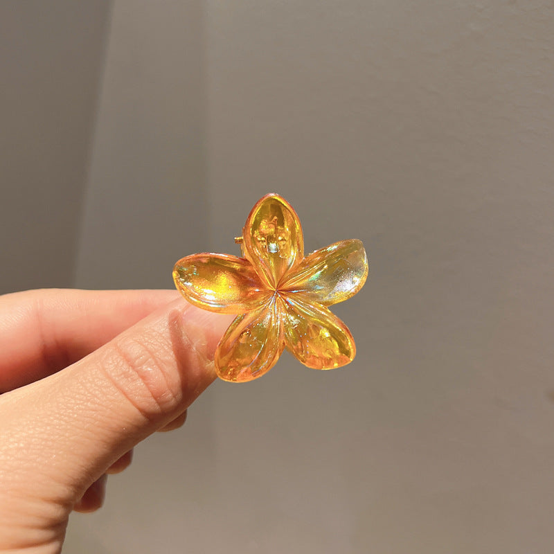 Plating Color Transparent Egg Bauhinia Barrettes Women's Brand: aeac