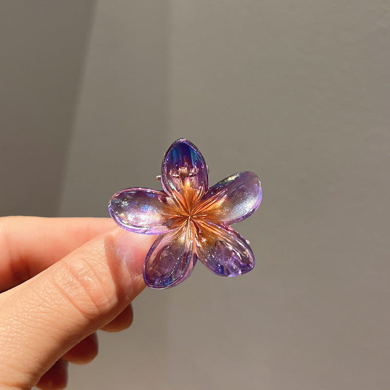 Plating Color Transparent Egg Bauhinia Barrettes Women's Brand: aeac