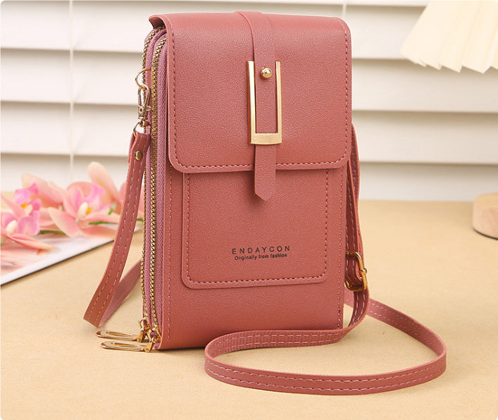 Women's Crossbody Shoulder Bag Transparent Multifunctional Touch Screen Phone Bag Brand: aeac