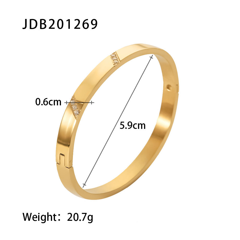 Women's Fashion Retro Titanium Steel Bracelet Brand: aeac