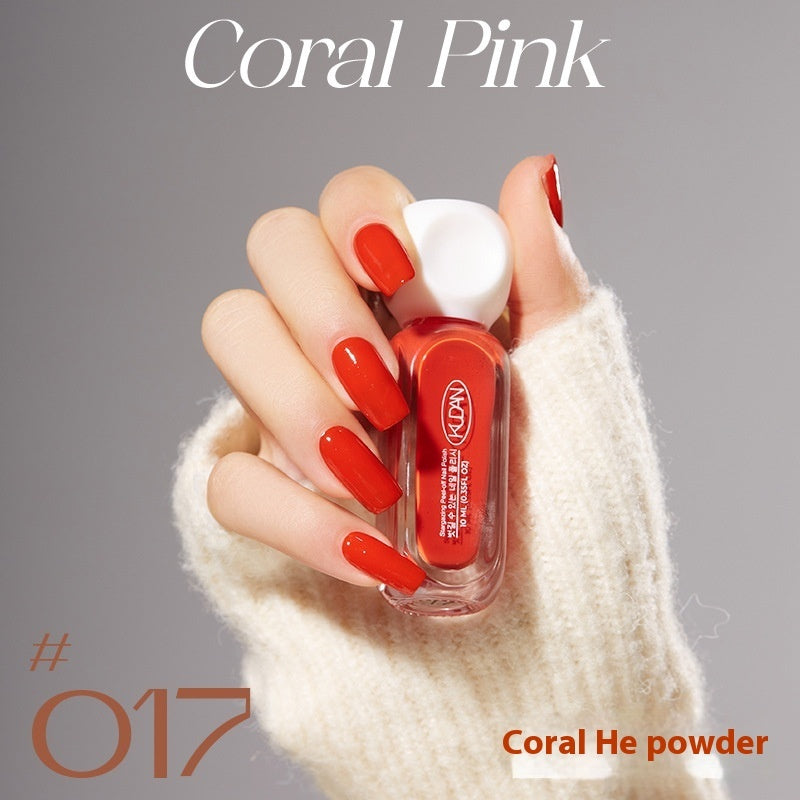 Water-based Nail Polish Peelable Quick-drying Baking-free Long-lasting Summer Macaron Popular Color Brand: aeac