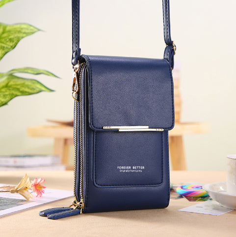 Women's Crossbody Shoulder Bag Transparent Multifunctional Touch Screen Phone Bag Brand: aeac