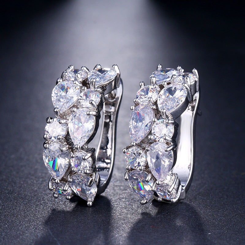 Women's colorful zircon earrings Brand: aeac