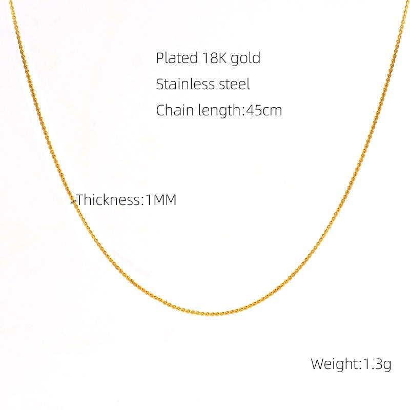 Finished Chain S Chain Clip Bead Necklace Jewelry Necklace Brand: aeac