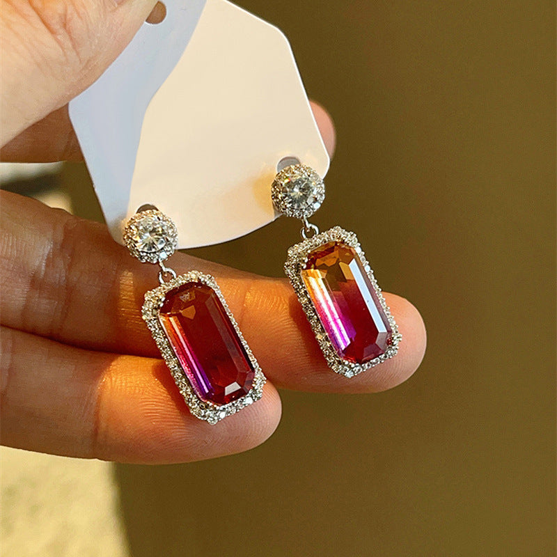 Earrings Women's Colorful Eye-catching Geometric Ornament Brand: aeac