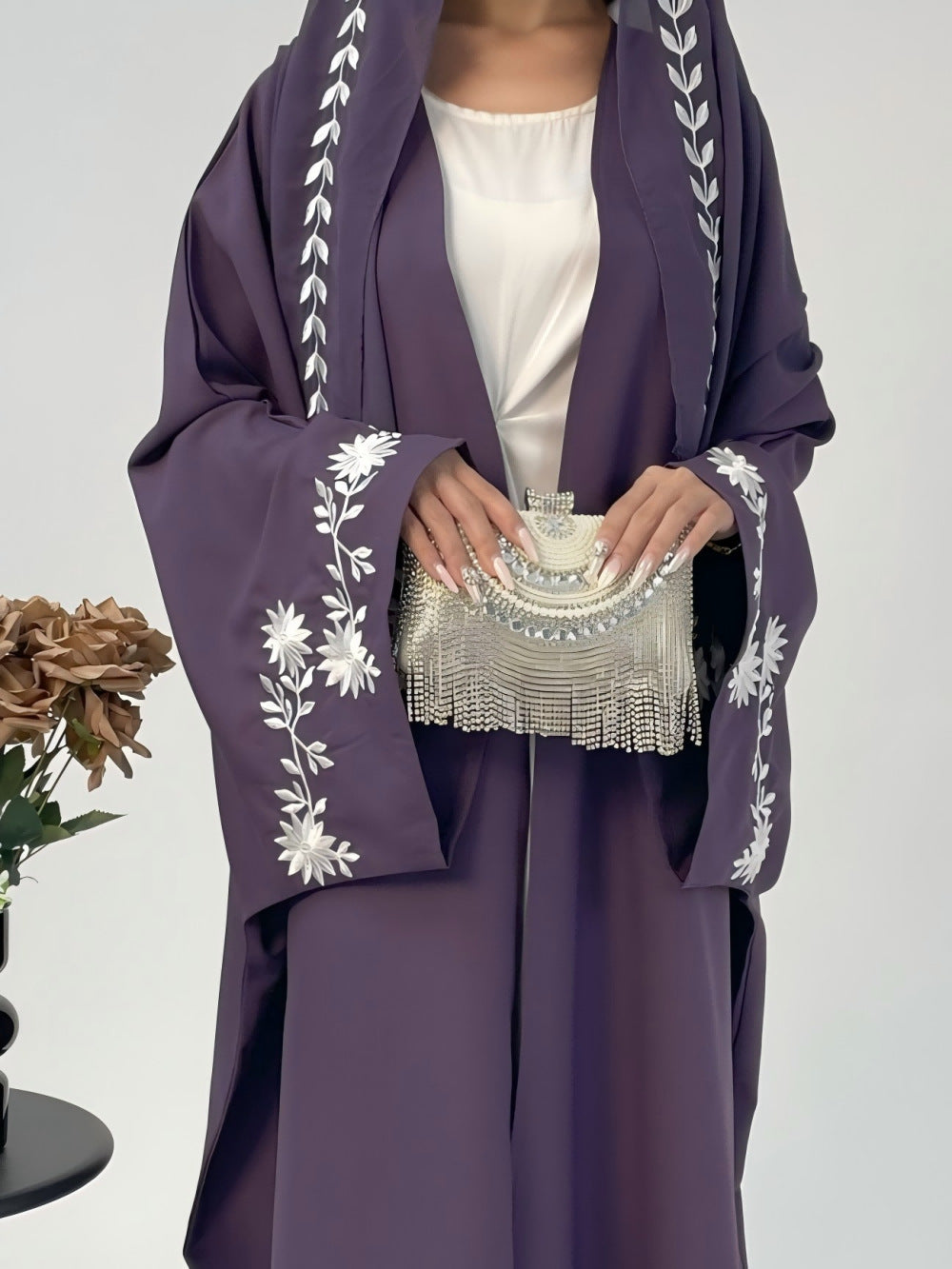Women's Clothing Embroidered Coat Embroidered Robe Dress Brand: aeac