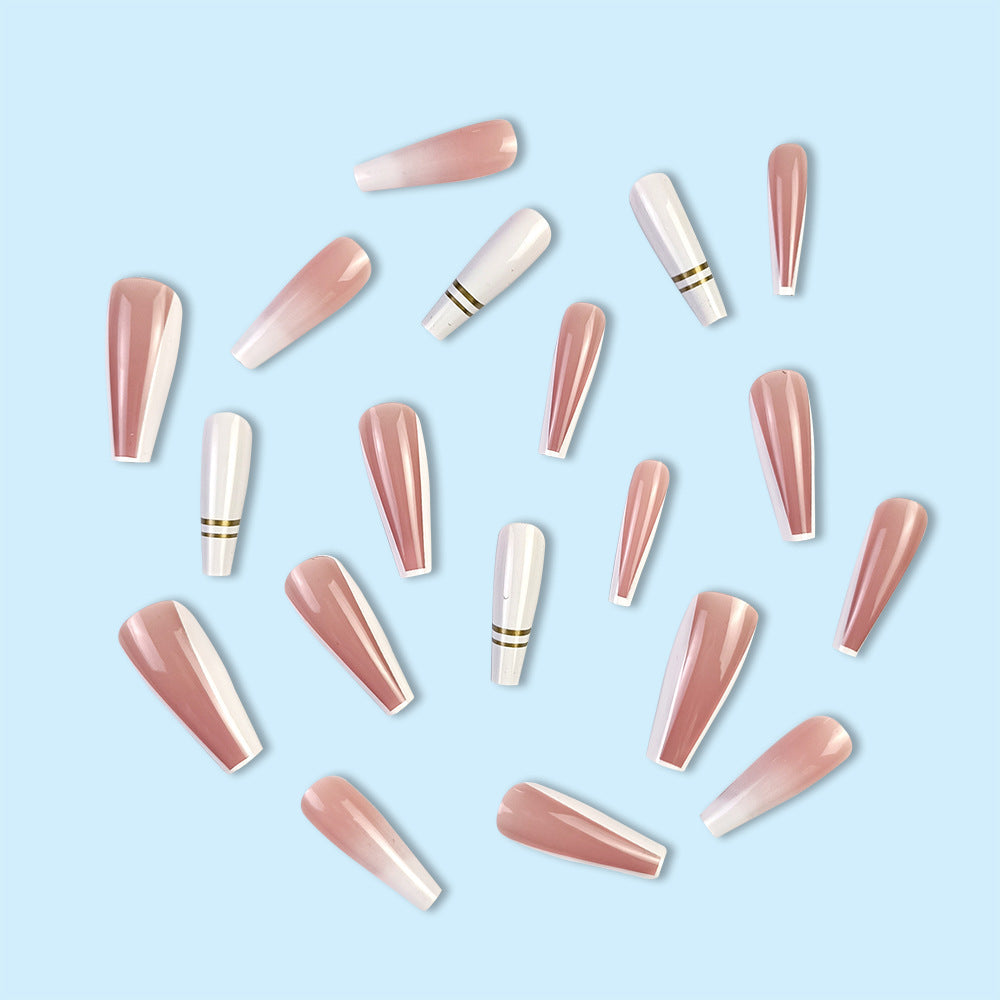 Women's Simple French Gradient Nail Sticker Brand: aeac