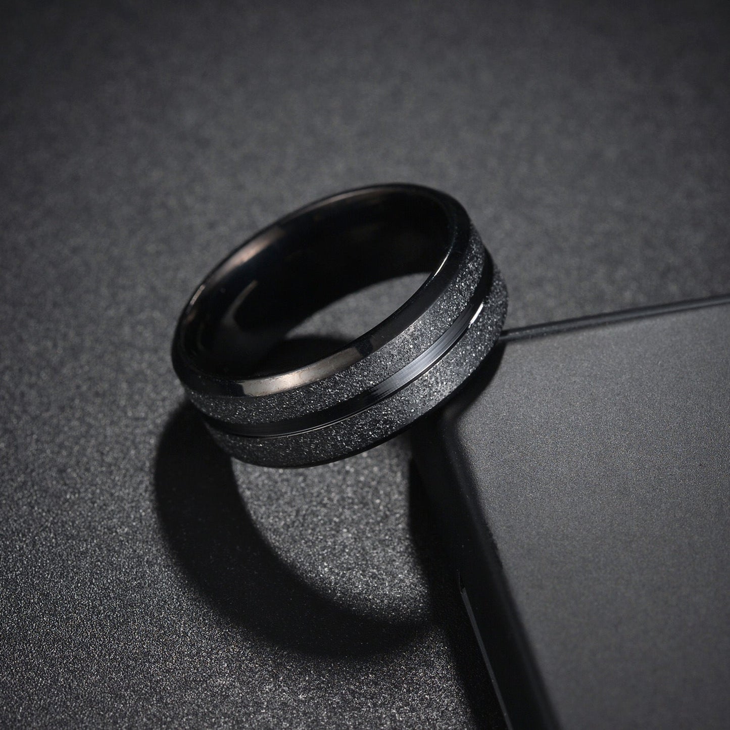 8mm Gold Plated Stainless Steel Ring – Euro-American Style Brand: aeac