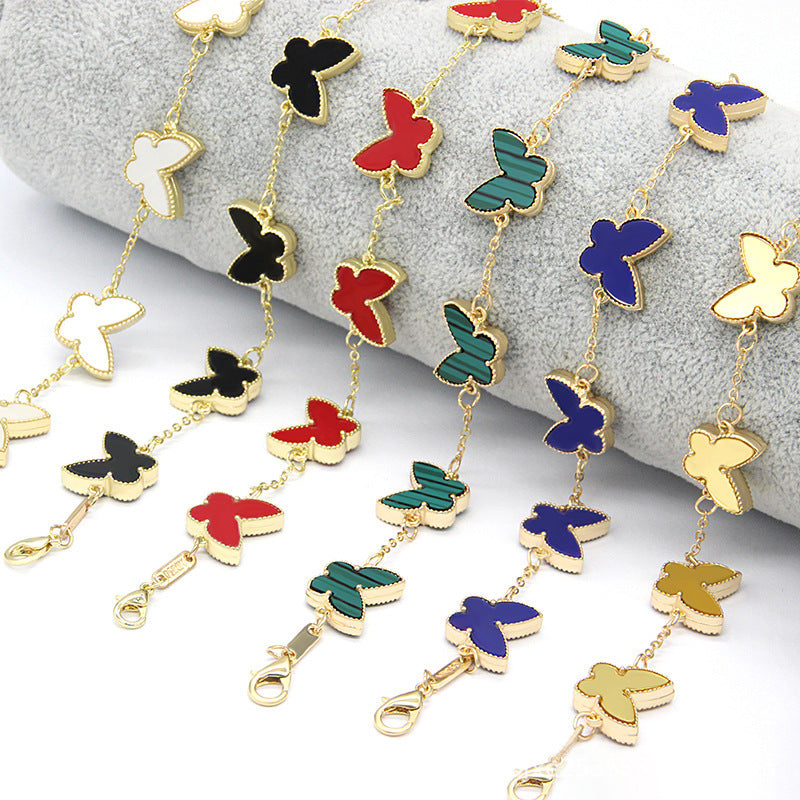 Double Sided Butterfly Heart Bracelet Fashion Bracelet Brand: aeac