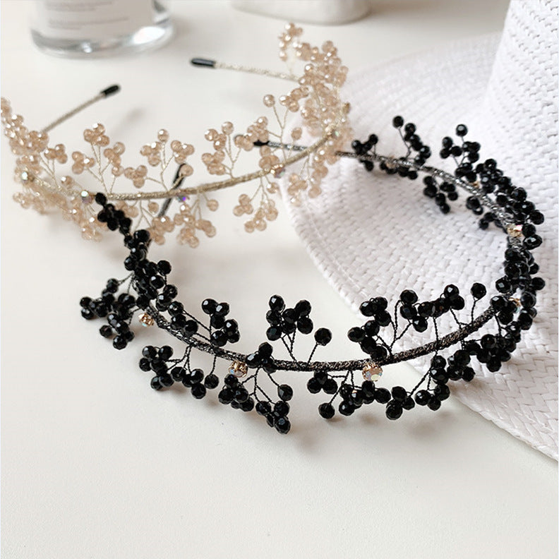 Versatile And Elegant Going Out Headdress Hair Accessories Temperament Retro Bridal Headband Brand: aeac